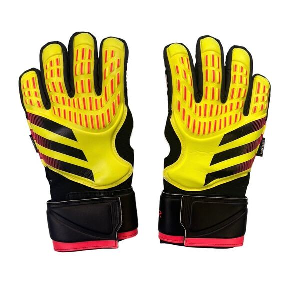 Adidas Predator Match Fingersave Goalkeeper Gloves Goalie Size 8 - Picture 2 of 5